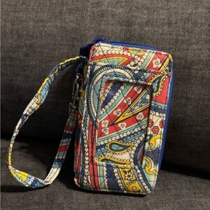 Vera Bradley Colorful Paisley Wristlet Blue Paisley